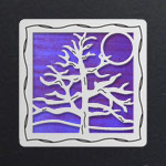 Silver - Purple Iridescent