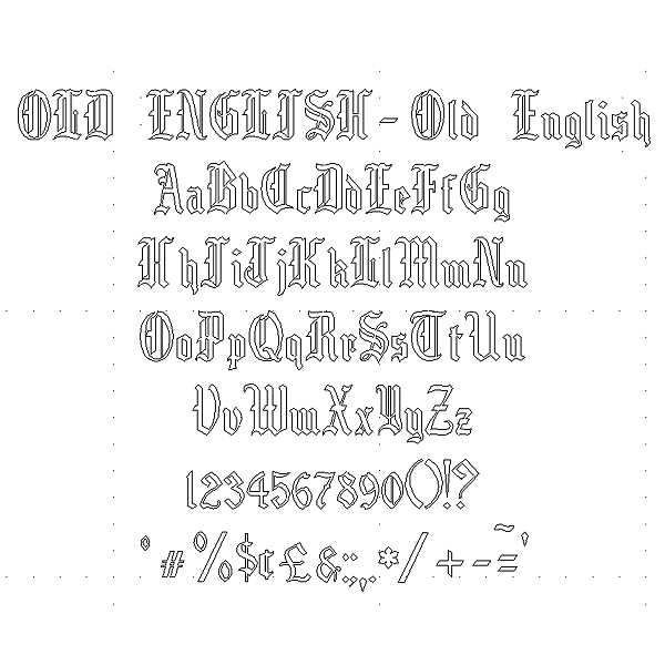 Old English Engraving Font - Very Formal