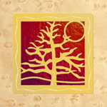 Maple - Gold - Red Glass