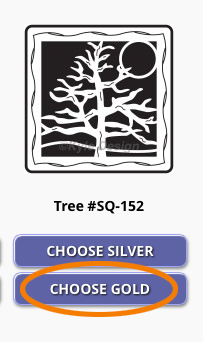 Kyle's Tree Design - Gold Selected