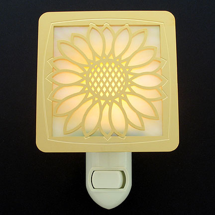 Gold with Amber Night Light - Sunflower
